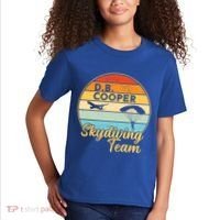Db Cooper Skydiving Team 1971 Vintge Skyjacking History Gift Kids T-Shirt thumb 2