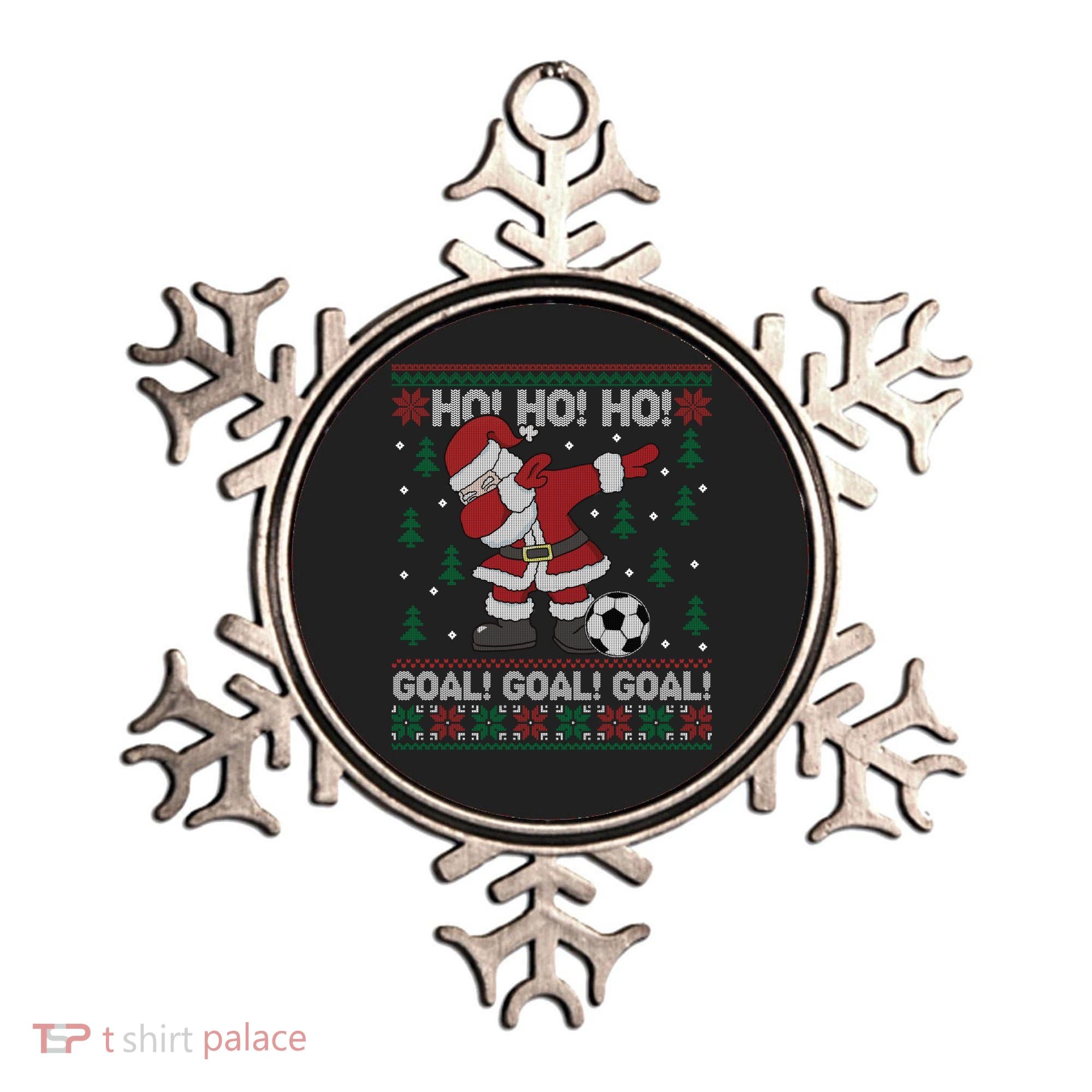 Dabbing Christmas Soccer Ho Santa Elf Ugly Xmas Sweater Cool Gift Ornament