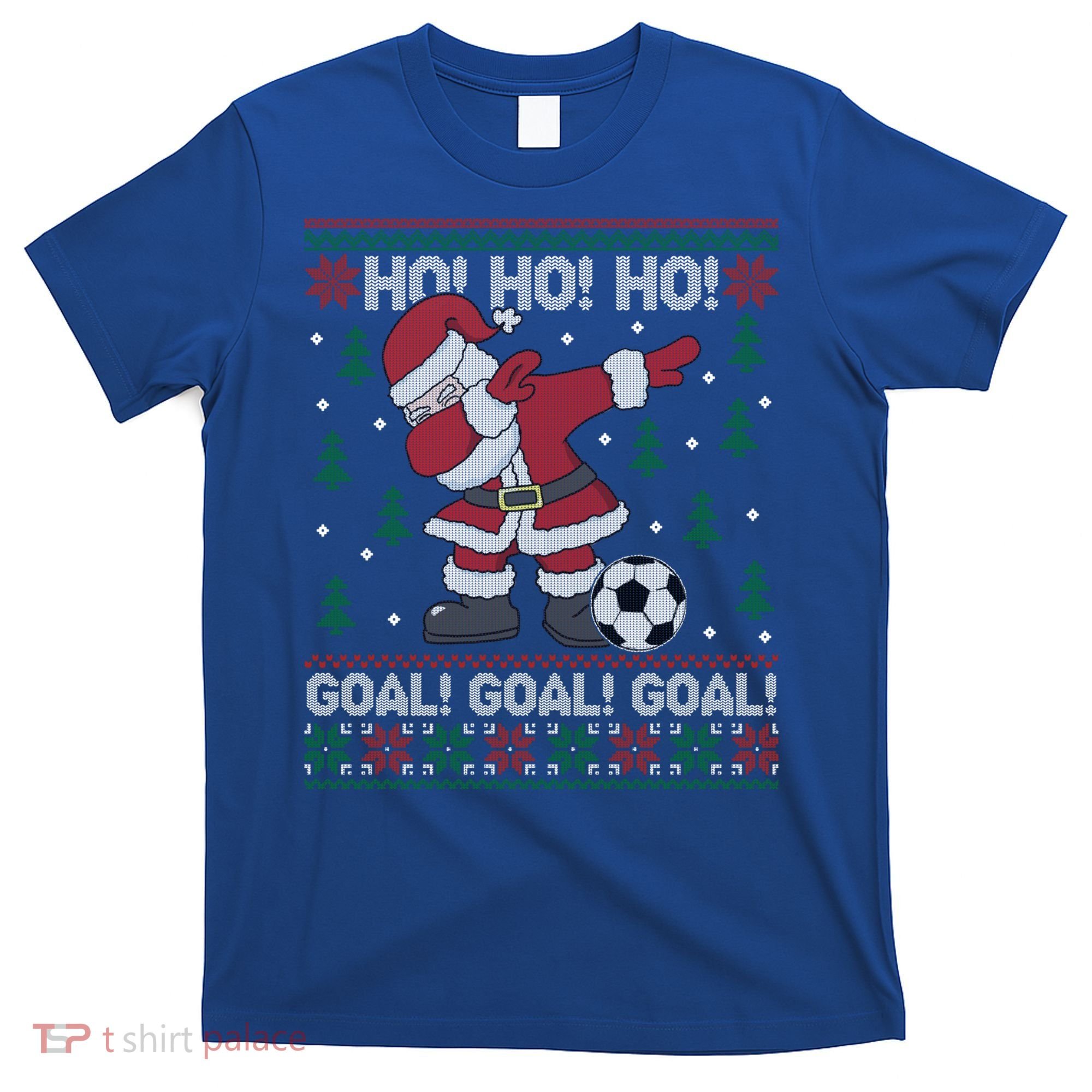 Dabbing Christmas Soccer Ho Santa Elf Ugly Xmas Sweater Cool Gift T-Shirt