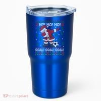 Dabbing Christmas Soccer Ho Santa Elf Ugly Xmas Sweater Cool Gift Tumbler thumb 0