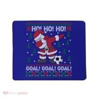 Dabbing Christmas Soccer Ho Santa Elf Ugly Xmas Sweater Cool Gift Mousepad thumb 0