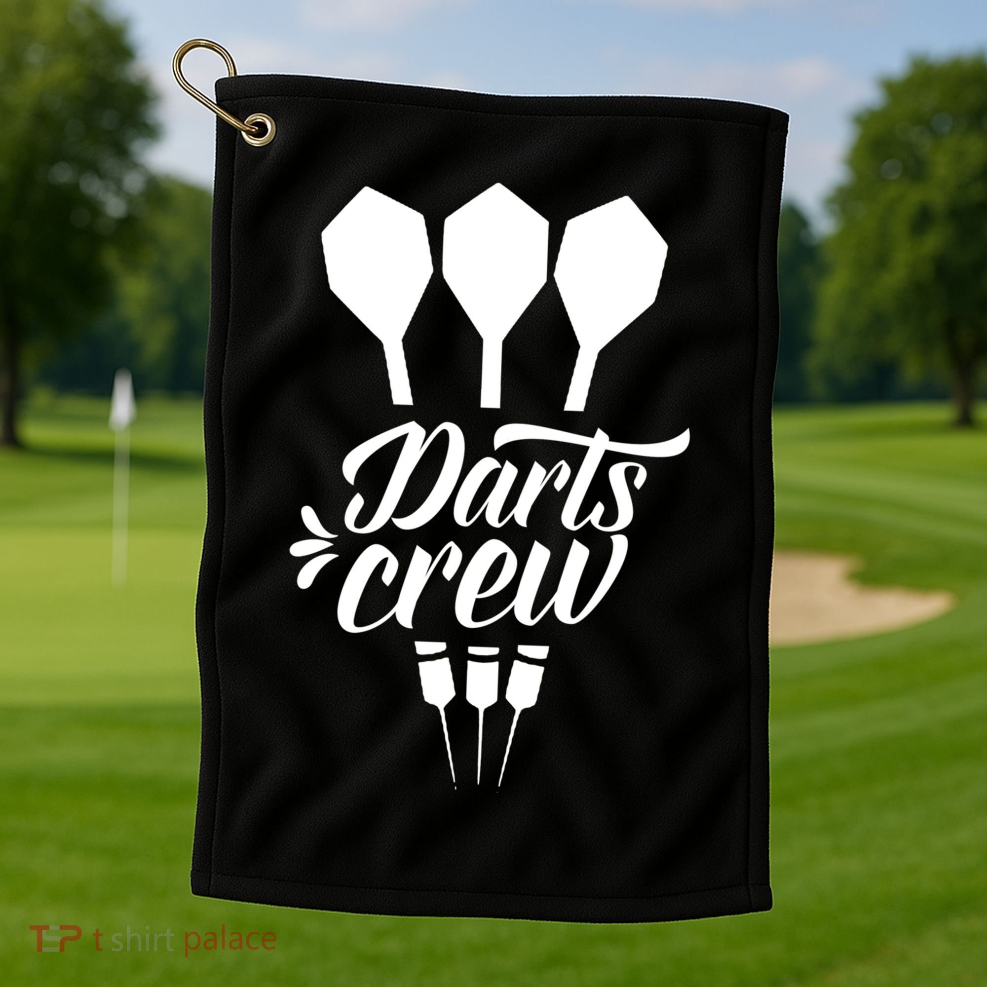 Darts Crew Squad Dart Team Gift Golf Towel