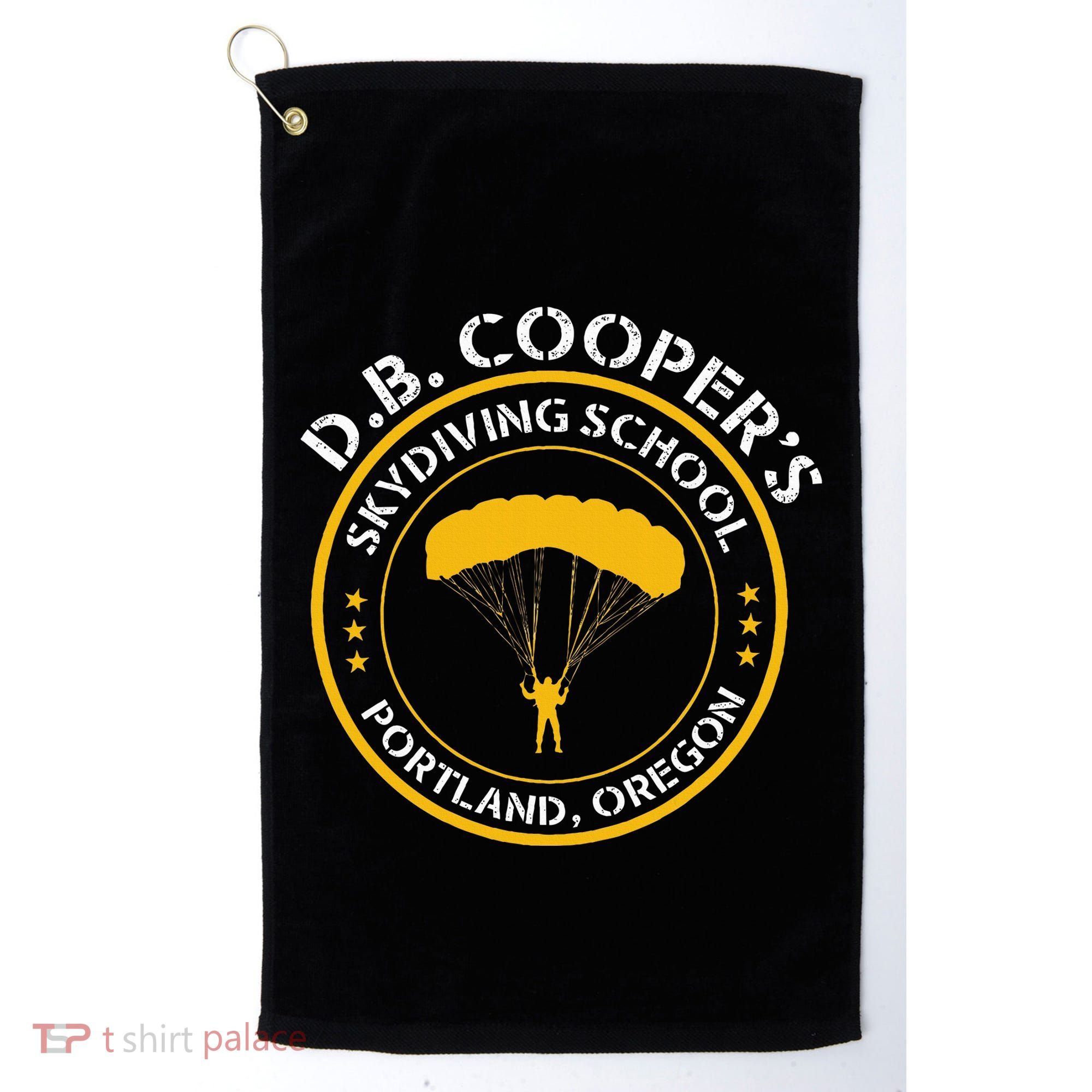 Db Cooper Skydiving School Portland Oregon Golf Towel