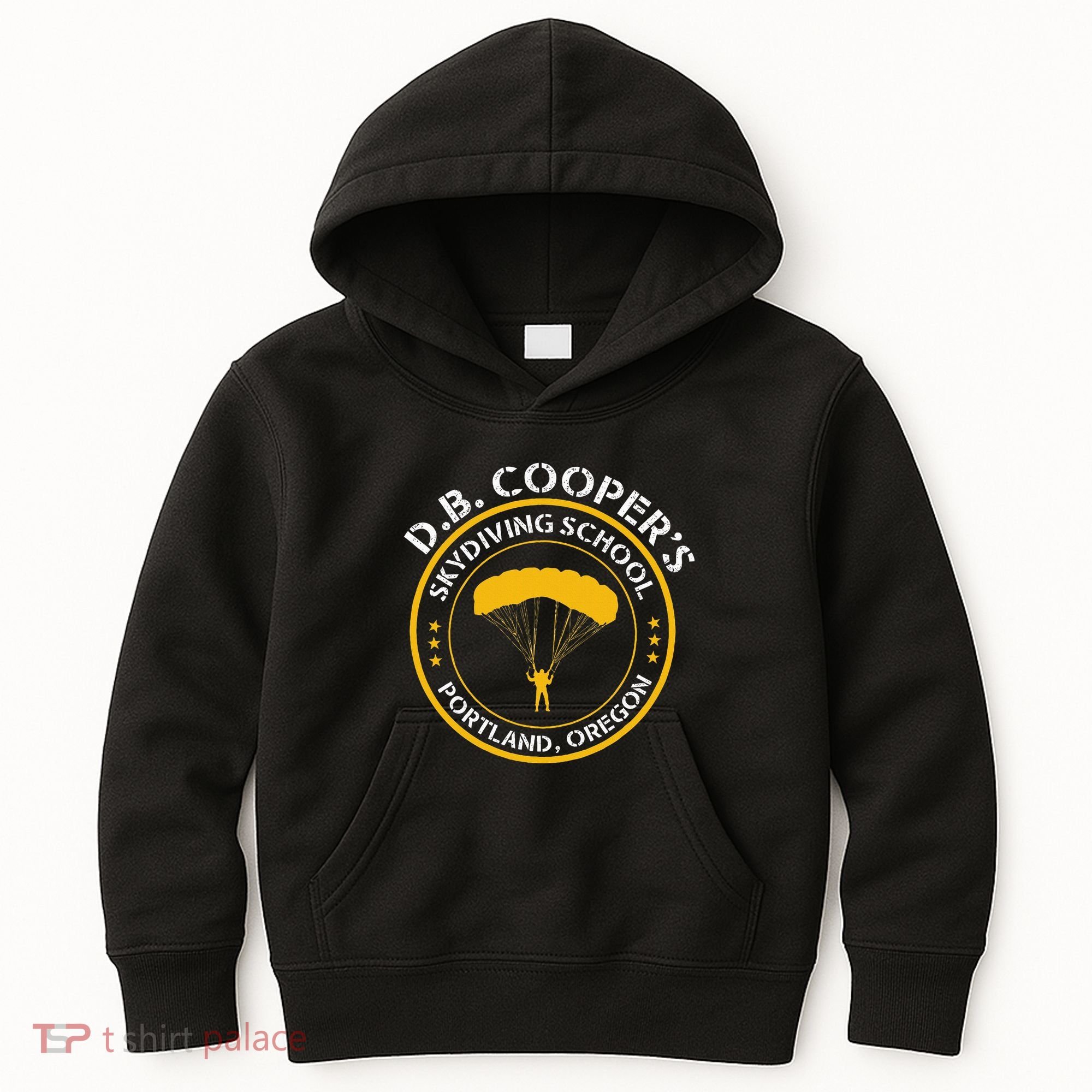 Db Cooper Skydiving School Portland Oregon Kids Hoodie