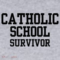 Doublecrossclothingco Catholic School Survivor Women's Sweatshirt thumb 2