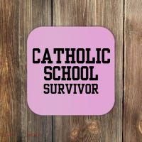 Doublecrossclothingco Catholic School Survivor Coaster thumb 0