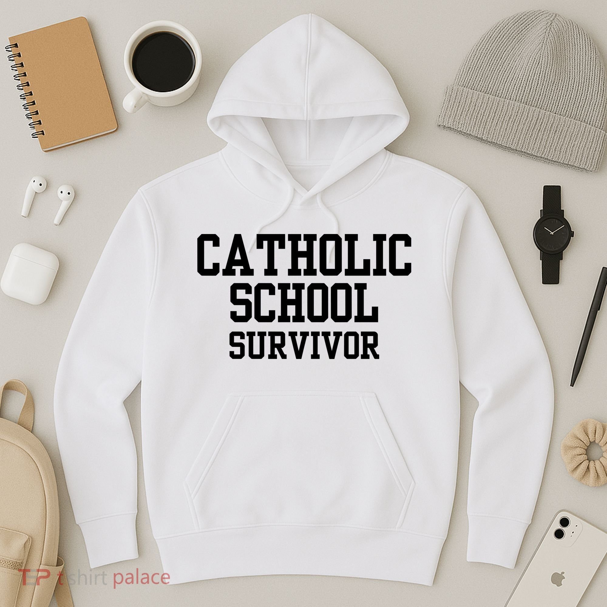 Doublecrossclothingco Catholic School Survivor Hoodie