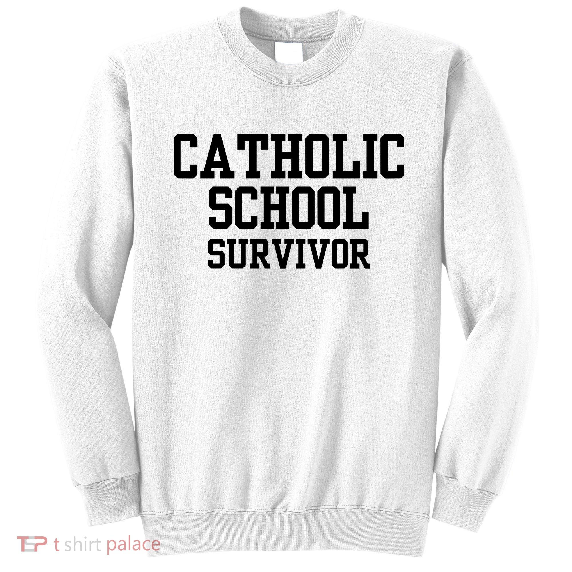 Doublecrossclothingco Catholic School Survivor Sweatshirt