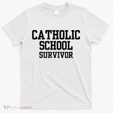 Doublecrossclothingco Catholic School Survivor T-Shirt