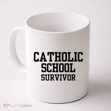 Doublecrossclothingco Catholic School Survivor Coffee Mug