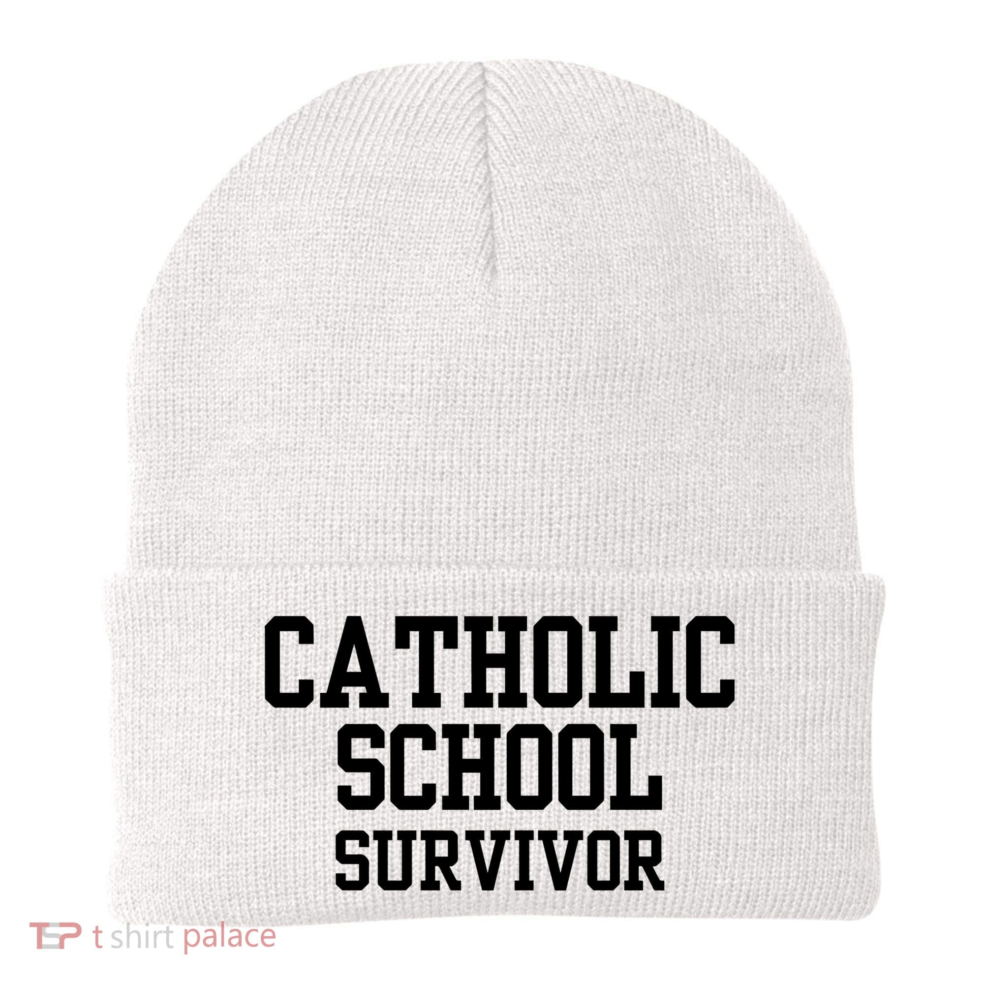Doublecrossclothingco Catholic School Survivor Beanie