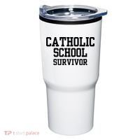 Doublecrossclothingco Catholic School Survivor Tumbler thumb 0