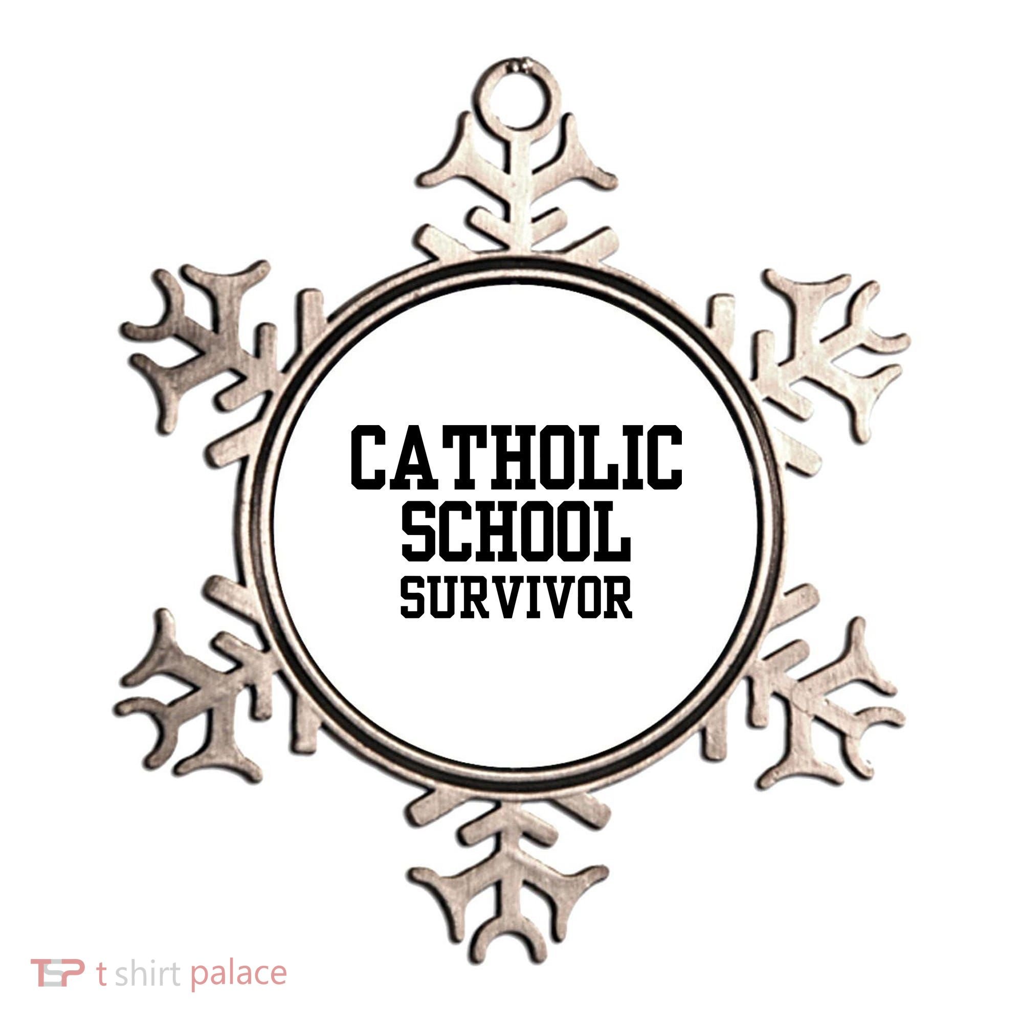 Doublecrossclothingco Catholic School Survivor Ornament