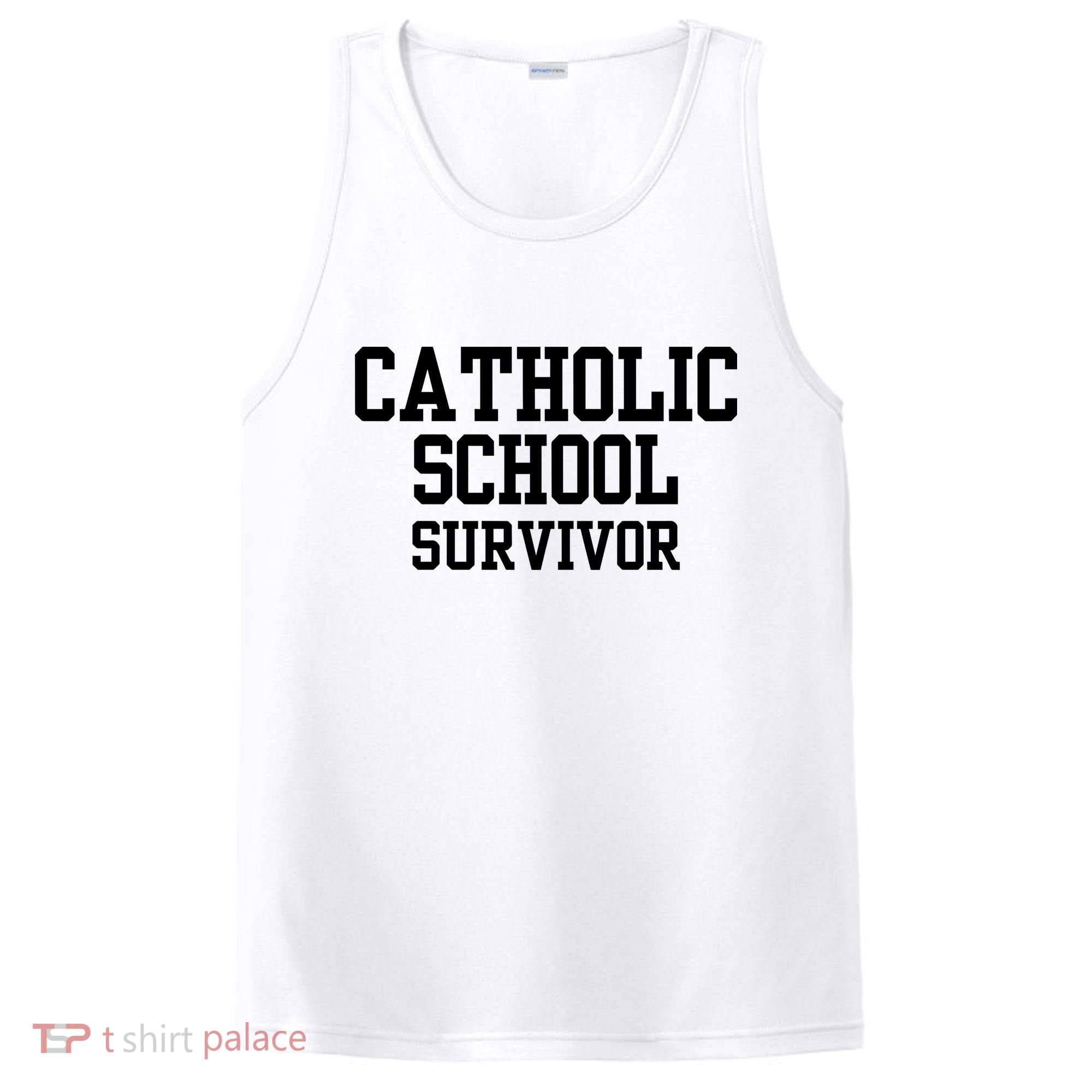 Doublecrossclothingco Catholic School Survivor PosiCharge Competitor Tank