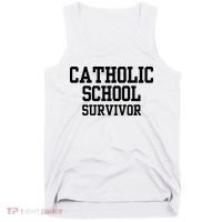 Doublecrossclothingco Catholic School Survivor Tank Top thumb 0