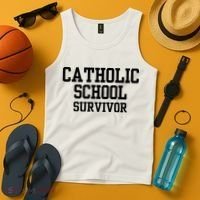Doublecrossclothingco Catholic School Survivor Tank Top thumb 4