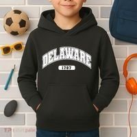 Delaware Collegiate Style 1787 Kids Hoodie thumb 2