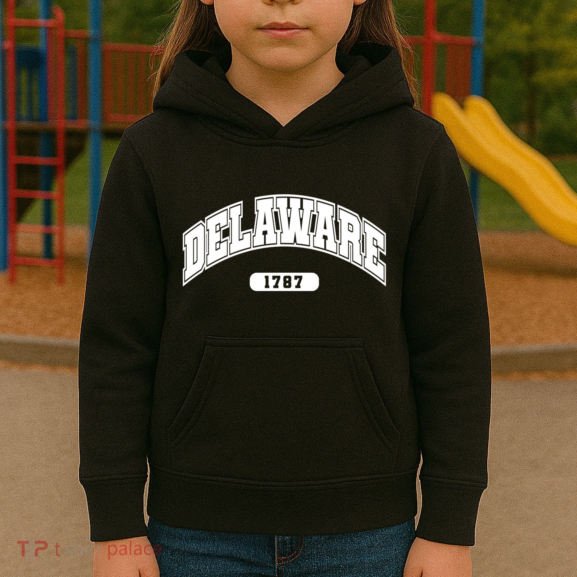 Delaware Collegiate Style 1787 Kids Hoodie