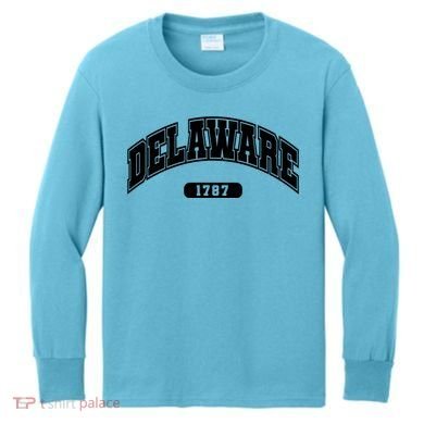 Delaware Collegiate Style 1787 Kids Long Sleeve Shirt