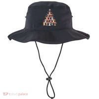 Dog Christmas Tree Funny Christmas Lights Xmas Bucket Hat thumb 0