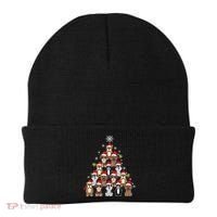 Dog Christmas Tree Funny Christmas Lights Xmas Beanie thumb 0