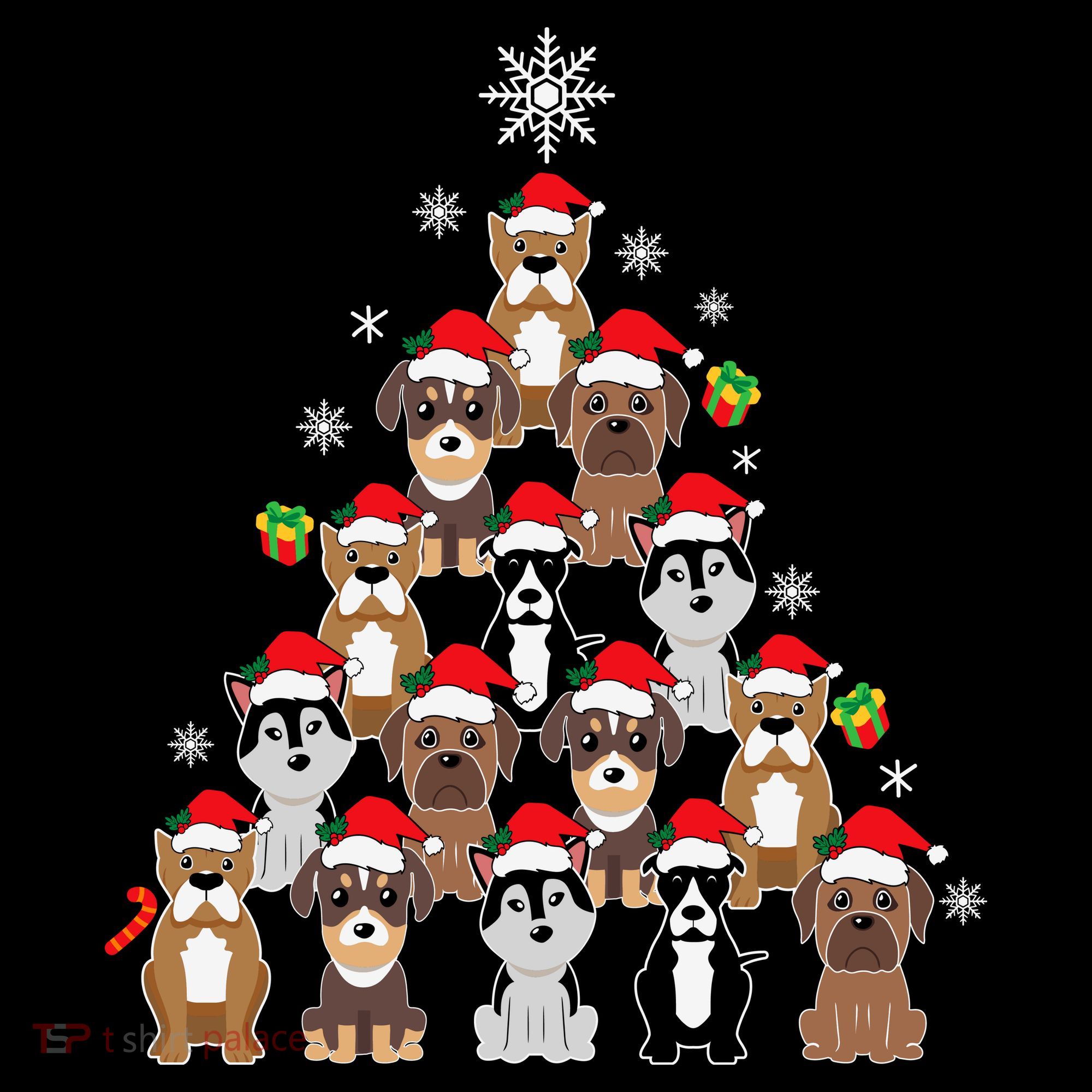 Dog Christmas Tree Funny Christmas Lights Xmas Women's Hoodie