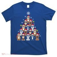Dog Christmas Tree Funny Christmas Lights Xmas T-Shirt thumb 0
