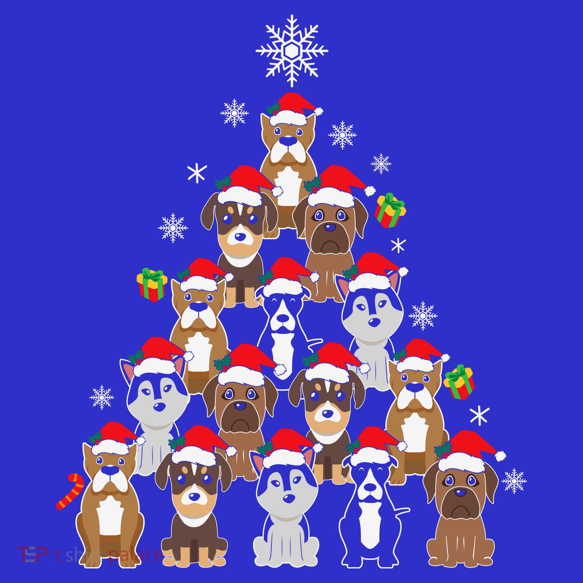 Dog Christmas Tree Funny Christmas Lights Xmas Women's Tank Top