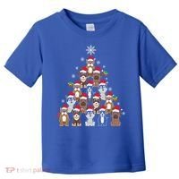 Dog Christmas Tree Funny Christmas Lights Xmas Toddler T-Shirt thumb 0