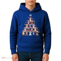 Dog Christmas Tree Funny Christmas Lights Xmas Kids Hoodie thumb 4