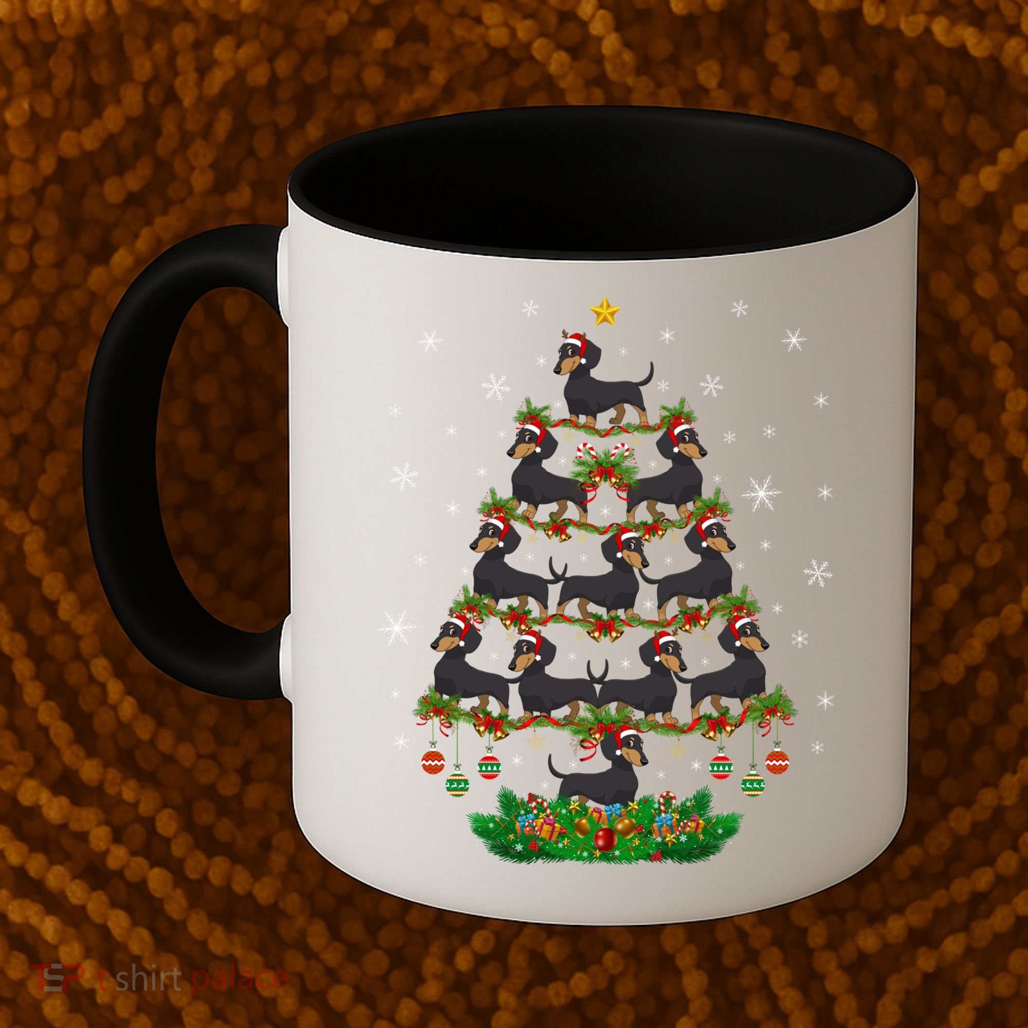 Dachshund Christmas Tree Dachshund Lover Xmas Tree Dachshund Great Gift Coffee Mug