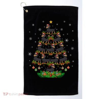 Dachshund Christmas Tree Dachshund Lover Xmas Tree Dachshund Great Gift Golf Towel