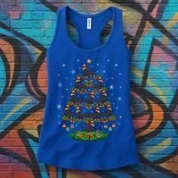 Dachshund Christmas Tree Dachshund Lover Xmas Tree Dachshund Great Gift Women's Tank Top thumb 3