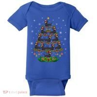 Dachshund Christmas Tree Dachshund Lover Xmas Tree Dachshund Great Gift Baby Bodysuit thumb 0