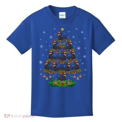 Dachshund Christmas Tree Dachshund Lover Xmas Tree Dachshund Great Gift Kids T-Shirt