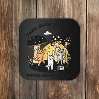 Dancing Cats Take More Chances Dance More Dances Kitty Coaster thumb 0