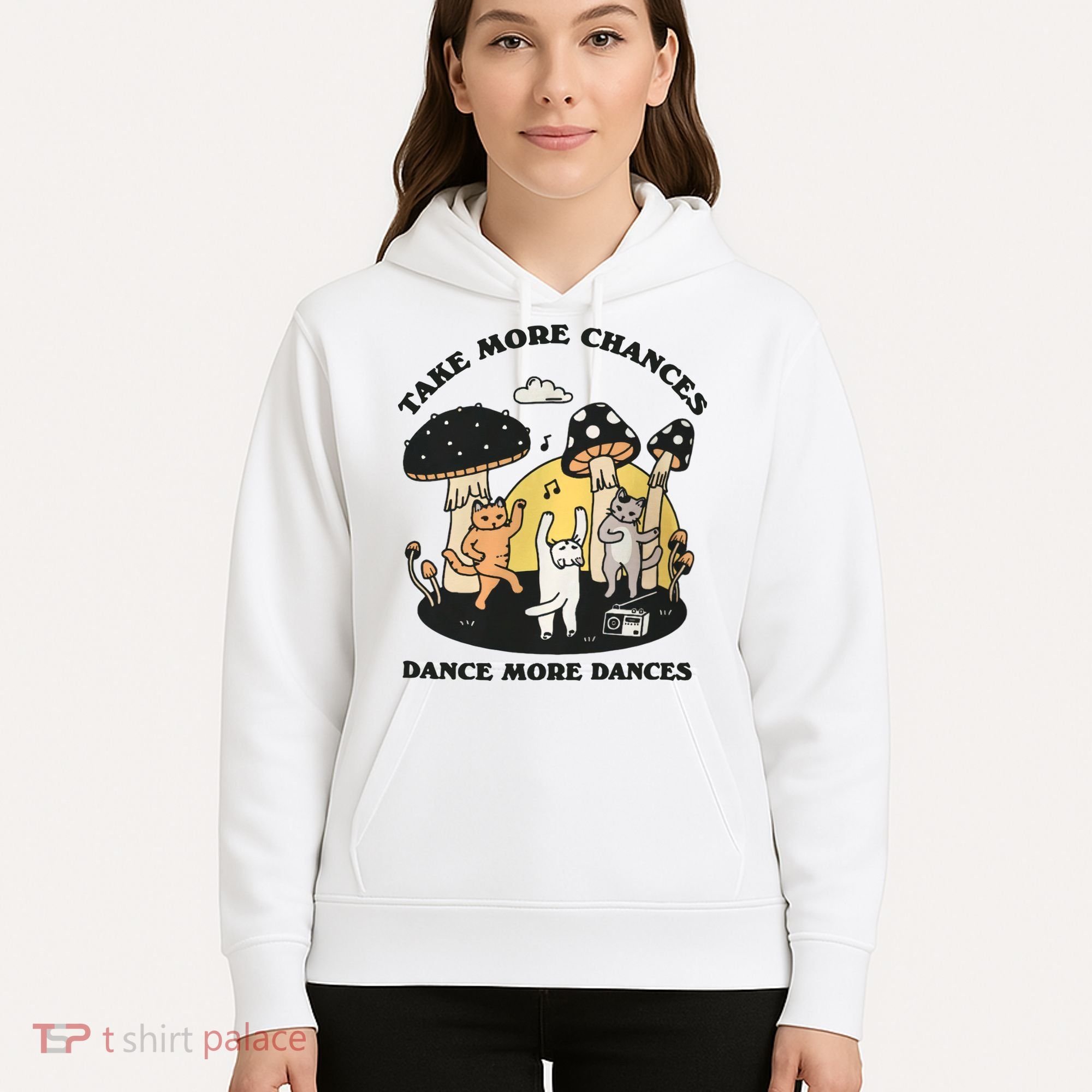 Dancing Cats Take More Chances Dance More Dances Kitty Hoodie