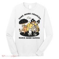 Dancing Cats Take More Chances Dance More Dances Kitty Long Sleeve Shirt thumb 0