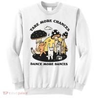 Dancing Cats Take More Chances Dance More Dances Kitty Sweatshirt thumb 0