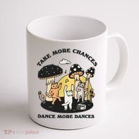 Dancing Cats Take More Chances Dance More Dances Kitty Coffee Mug thumb 1