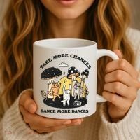 Dancing Cats Take More Chances Dance More Dances Kitty Coffee Mug thumb 3
