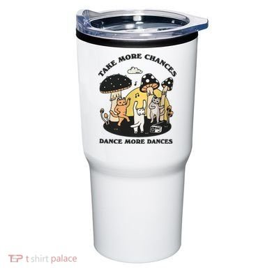 Dancing Cats Take More Chances Dance More Dances Kitty Tumbler