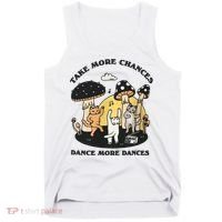 Dancing Cats Take More Chances Dance More Dances Kitty Tank Top thumb 0