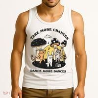 Dancing Cats Take More Chances Dance More Dances Kitty Tank Top thumb 3