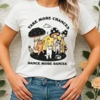 Dancing Cats Take More Chances Dance More Dances Kitty Women's T-Shirt thumb 2