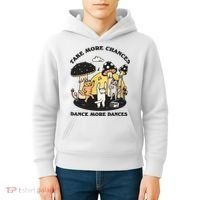 Dancing Cats Take More Chances Dance More Dances Kitty Kids Hoodie thumb 4