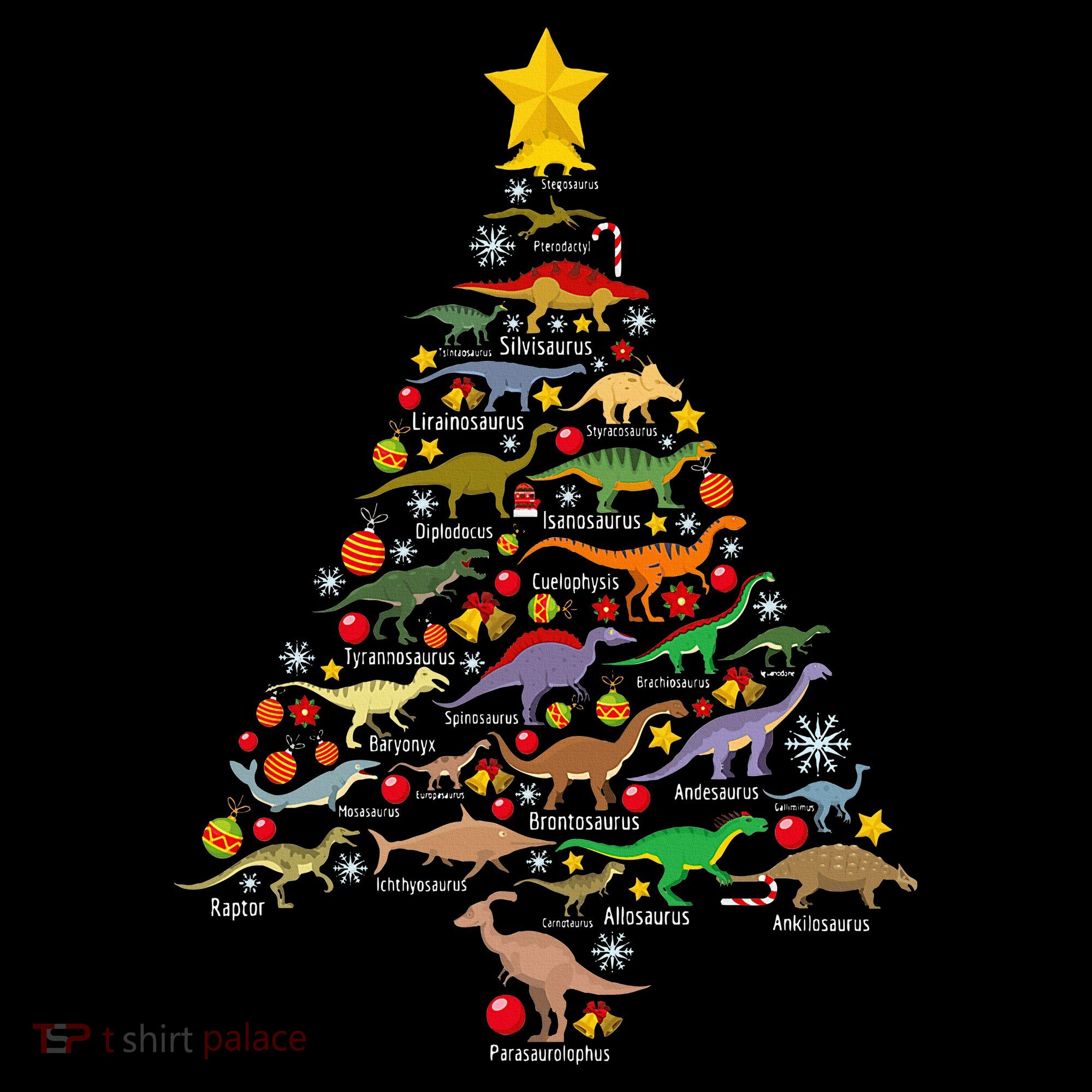 Dinosaur Christmas Tree Dino Trex Paleontologist Xmas Women's Tank Top