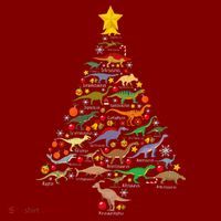 Dinosaur Christmas Tree Dino Trex Paleontologist Xmas Sweatshirt thumb 2