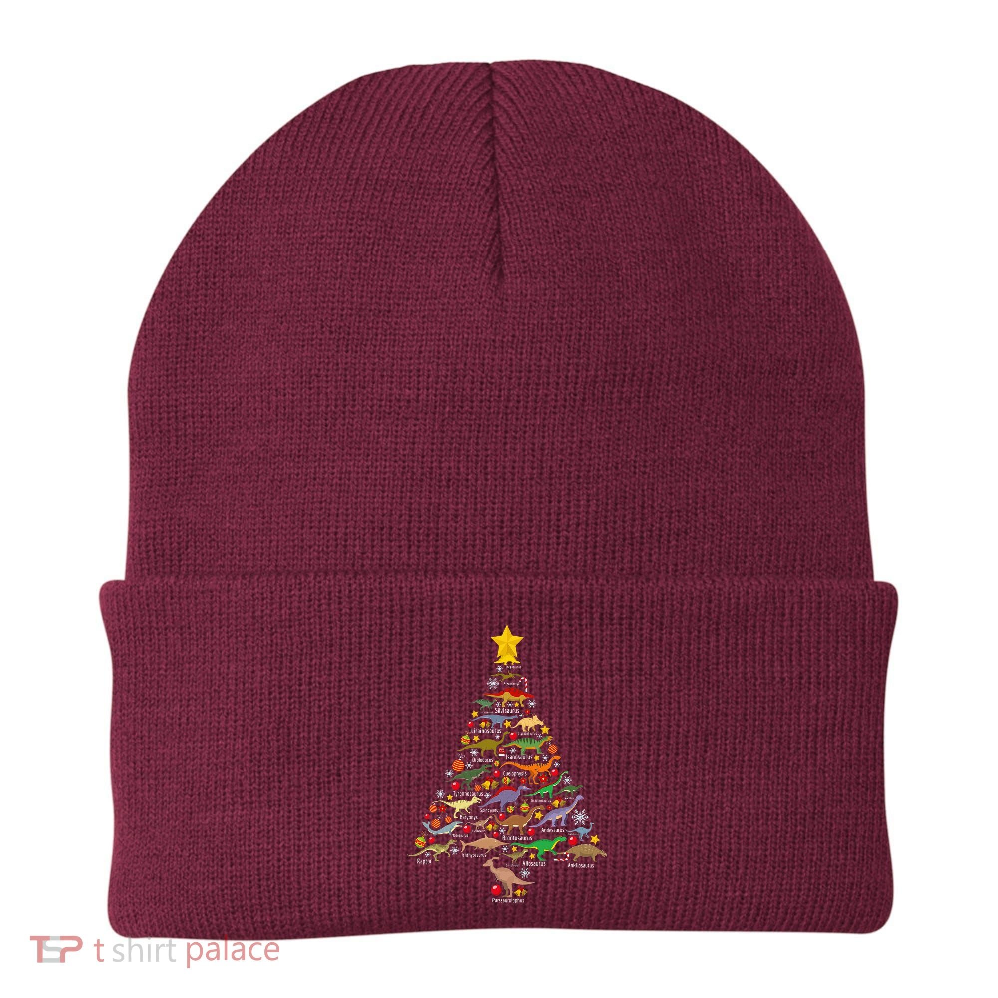 Dinosaur Christmas Tree Dino Trex Paleontologist Xmas Beanie