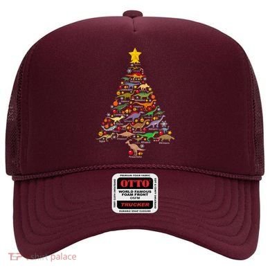 Dinosaur Christmas Tree Dino Trex Paleontologist Xmas Hat